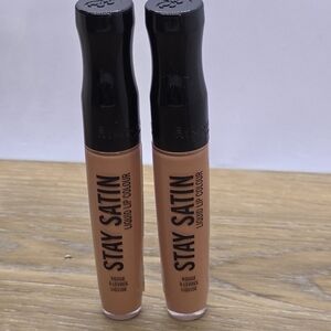 Rimmel London Stay Satin Liquid Lip Colour (2) AS IF #710 Creamy Soft Brown NEW